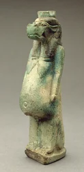 Taweret-jumalattaren pienoispatsas, krokotiilinhäntäinen virtahepo